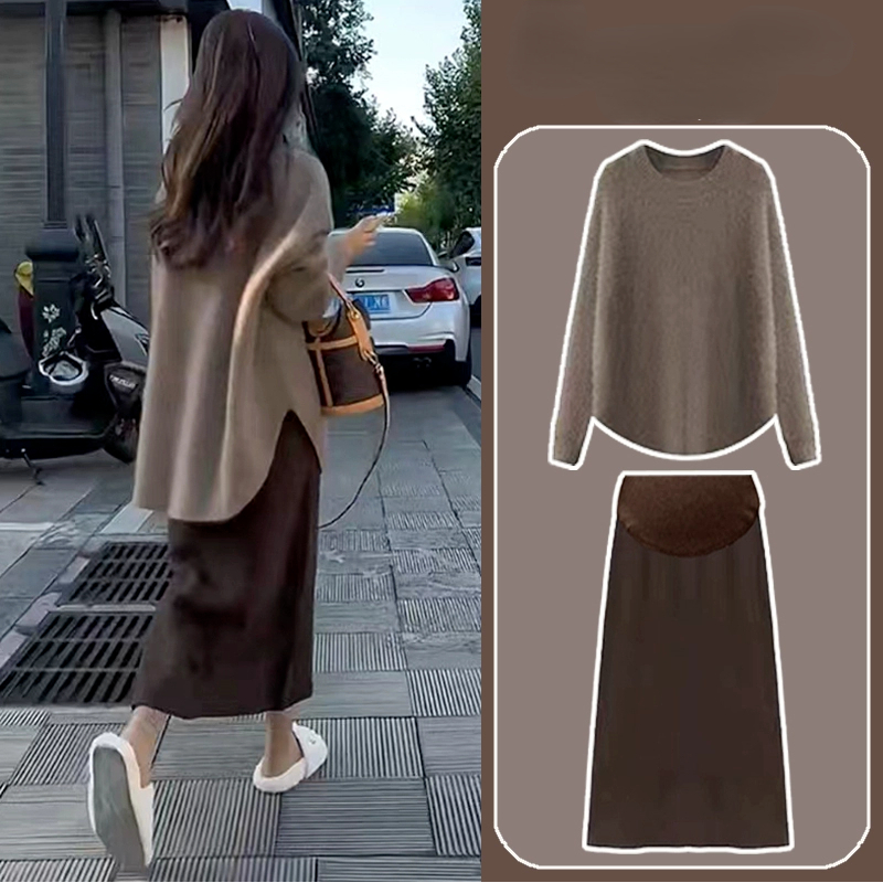 Maternity Wear - Maternity Wear Fall Winter Sweater Half-body