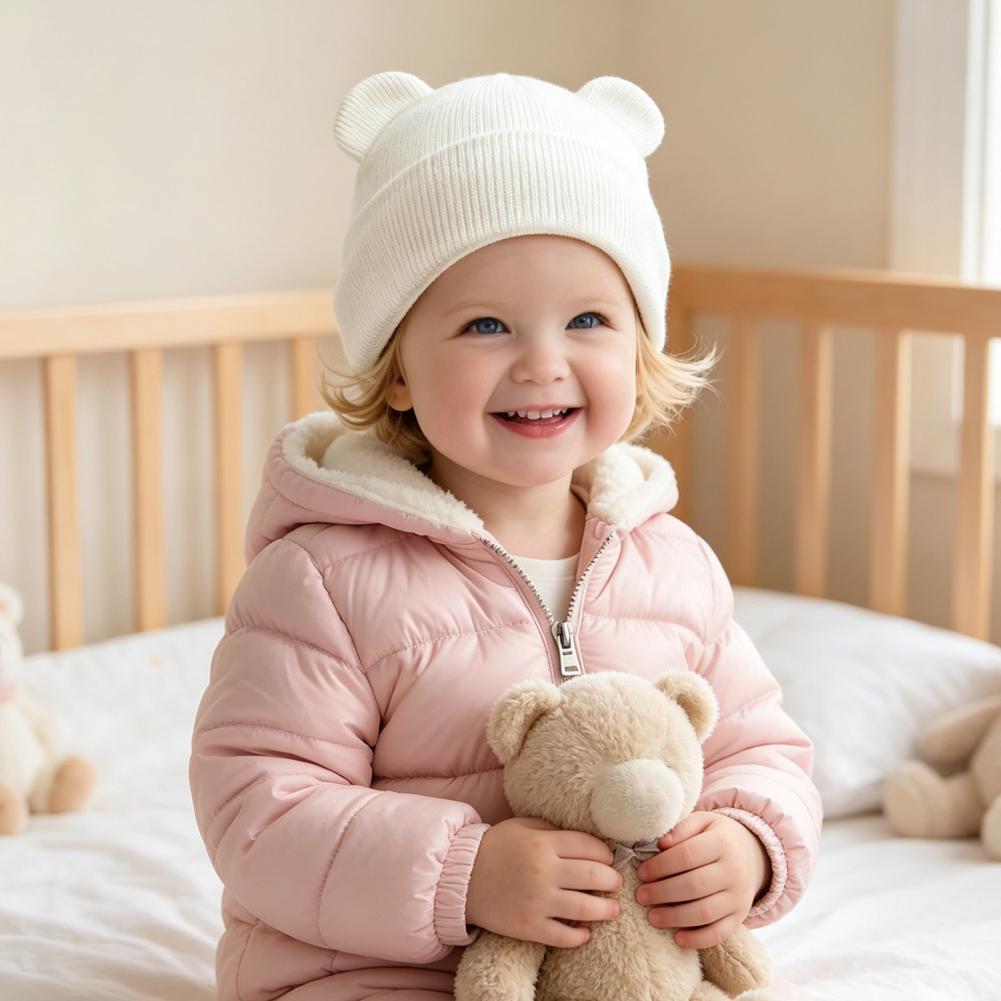 Baby Winter Knitted Hat, Cute  - Infant Beanie Hat With Ears review and price