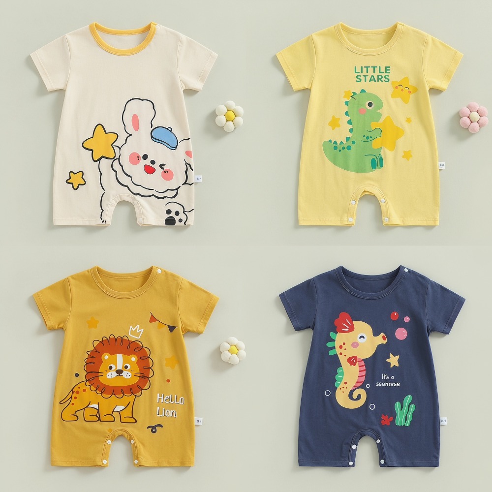 Summer  Printed Newborn Baby C - Baby Summer Linen Sleeveless Jumpsuit review and price