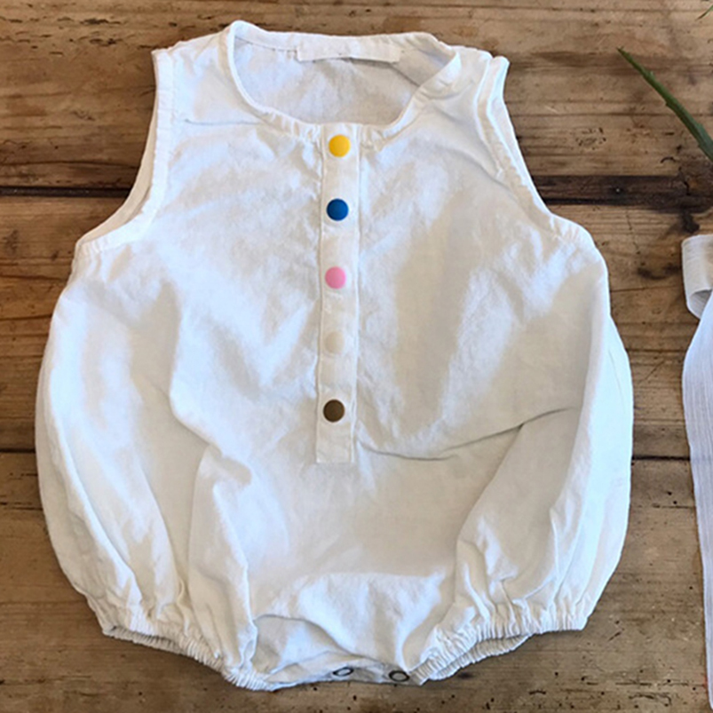 Linen Cotton Boys Romper Summe - Baby Summer Linen Sleeveless Jumpsuit review and price