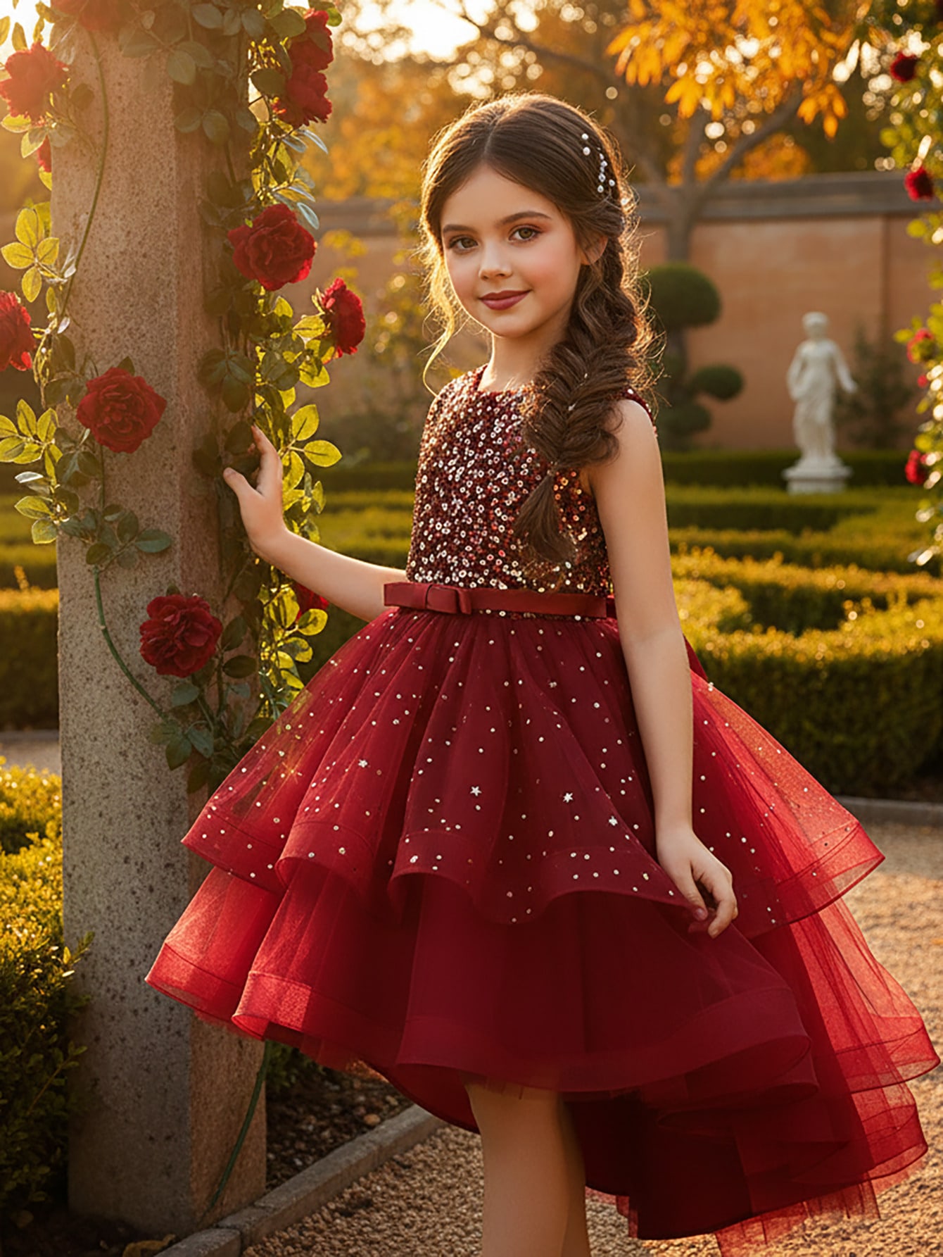 Baby Girl Princess Floral Sequ - Toddler Girl Tulle Party Dress review and price