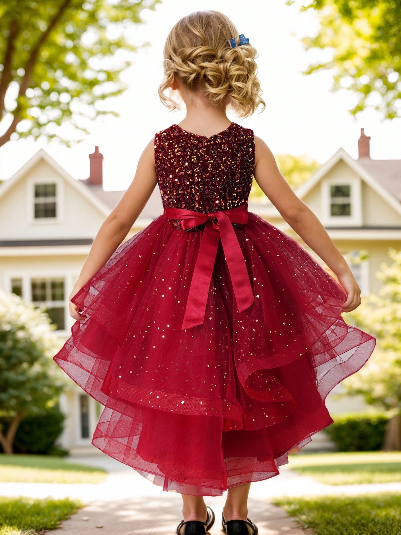 Baby Girl Princess Floral Sequ - Toddler Girl Tulle Party Dress review and price