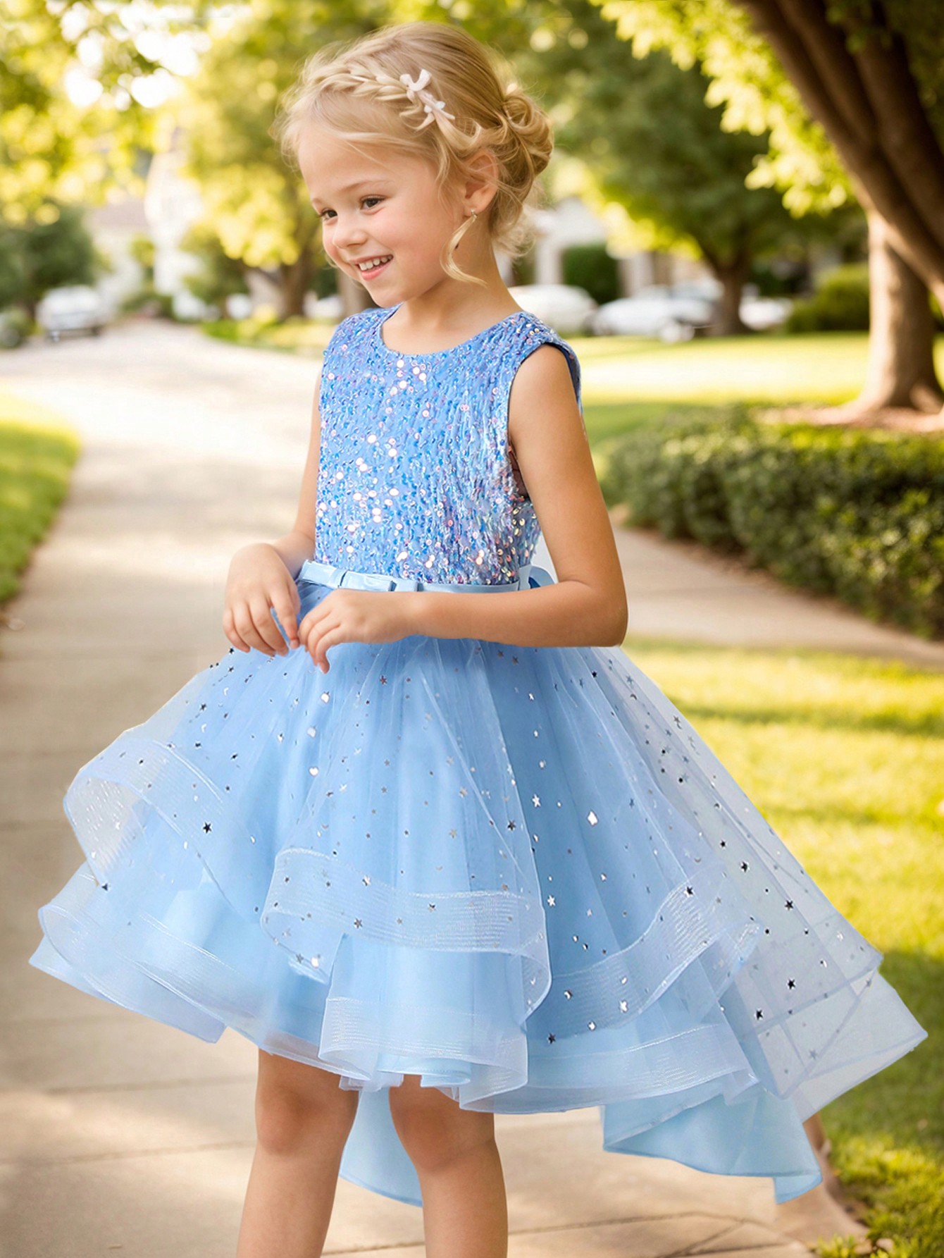 Baby Girl Princess Floral Sequ - Toddler Girl Tulle Party Dress review and price