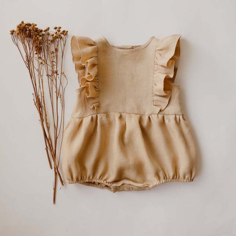 Summer Newborn Infant Baby Gir - Baby Summer Linen Sleeveless Jumpsuit review and price