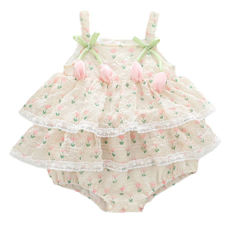 2026 Baby Girl Summer Princess - Newborn Baby Girl Romper Floral review and price