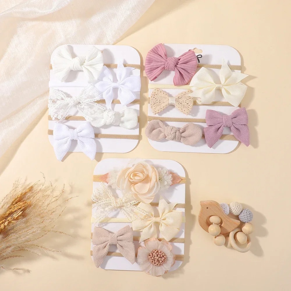 5Pcs Baby Flower Lace Bow Head - Baby Gear review and price