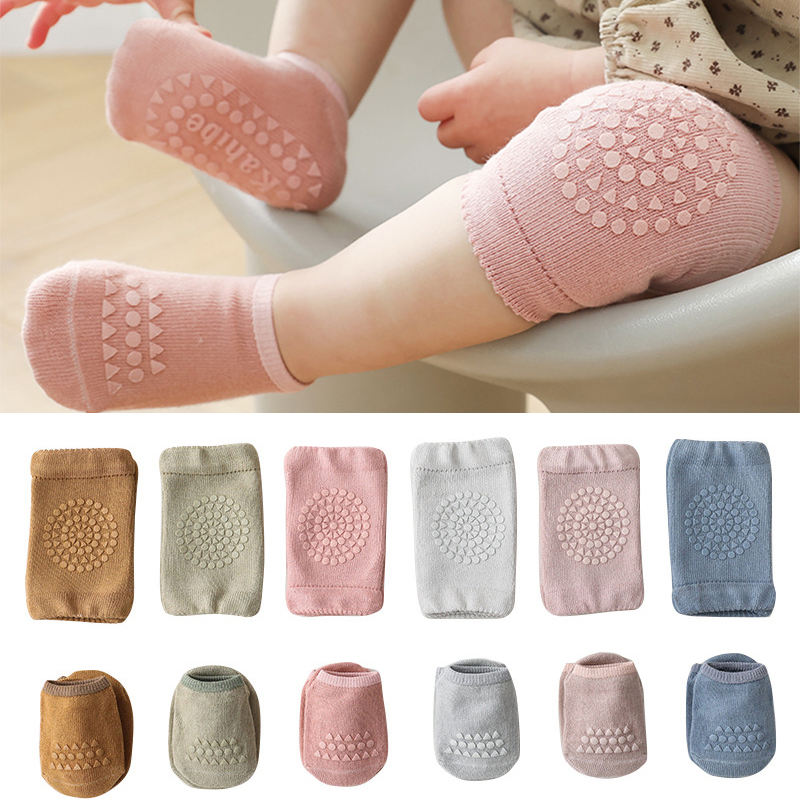 Safety Baby Knee Pads Socks Se - Unisex Baby Socks Non Slip review and price