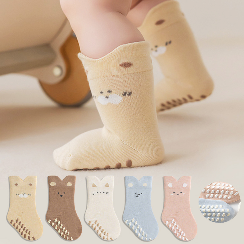 3/5 Pairs Newborn Child Anti-s - Unisex Baby Socks Non Slip review and price