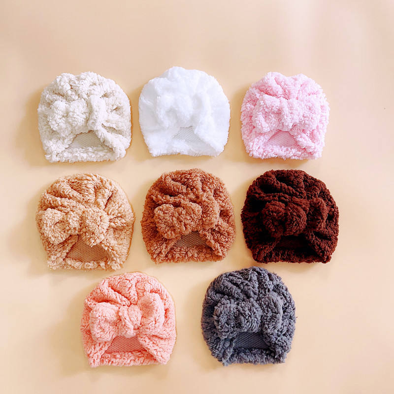 Cute Newborn Baby Knot Turban  - Infant Beanie Hat With Ears review and price