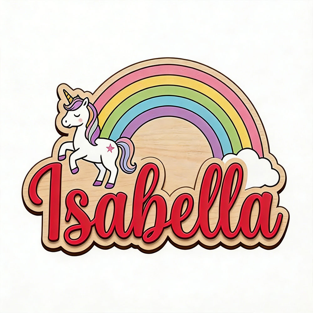 Unicorn & Pastel Rainbow Custo - Nursery review and price
