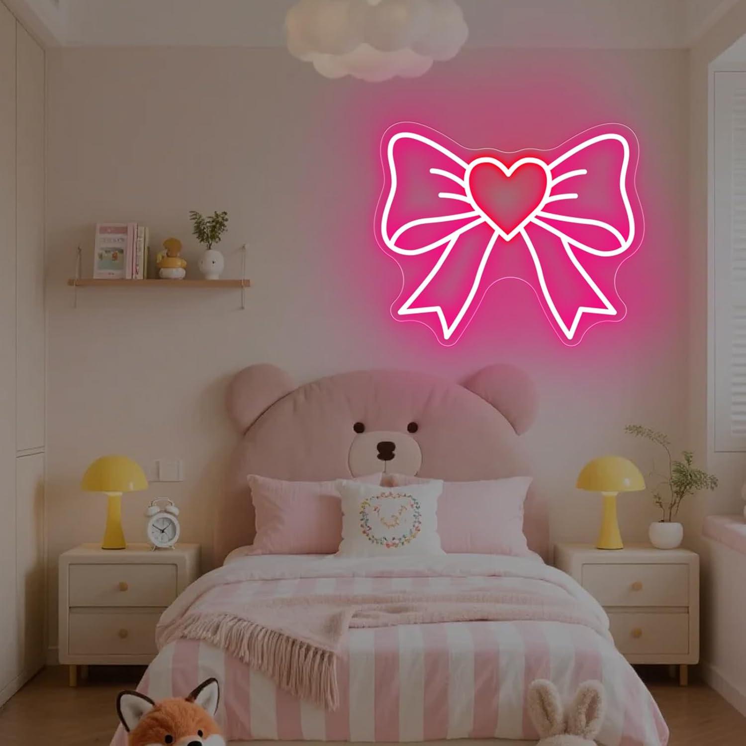 Bow Neon Signs USB Dimmable LE - Nursery review and price