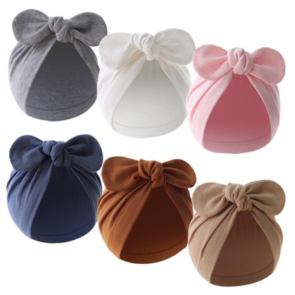 Cute Flower Knot Baby Hat Soli - Infant Beanie Hat With Ears review and price