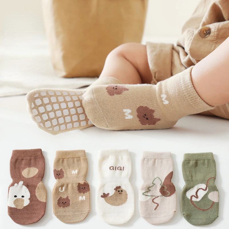 New Autumn Winter Kawaii Baby  - Unisex Baby Socks Non Slip review and price