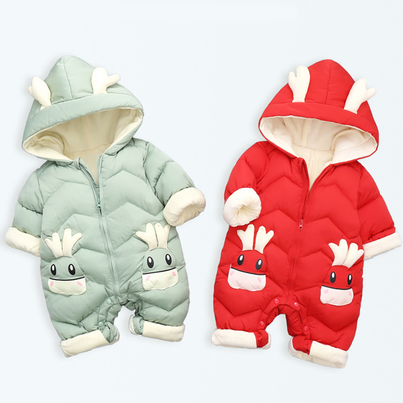 1-3Y Infant Thick Velvet Rompe - Cotton Baby Onesies Zipper review and price