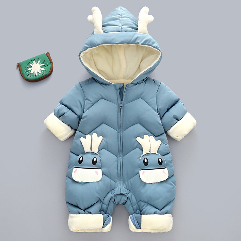 1-3Y Infant Thick Velvet Rompe - Cotton Baby Onesies Zipper review and price