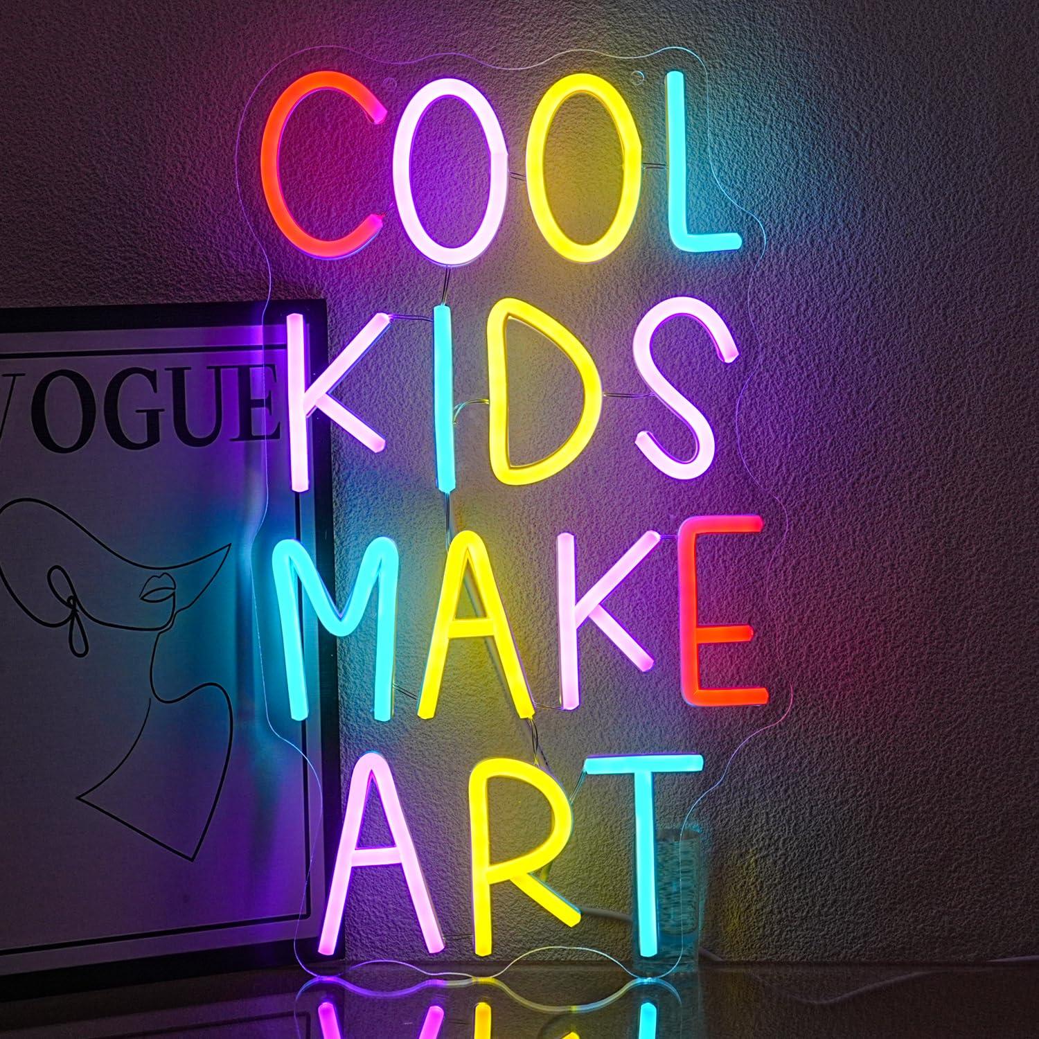 Cool Kids Make Art Neon Sign U - Nursery review and price