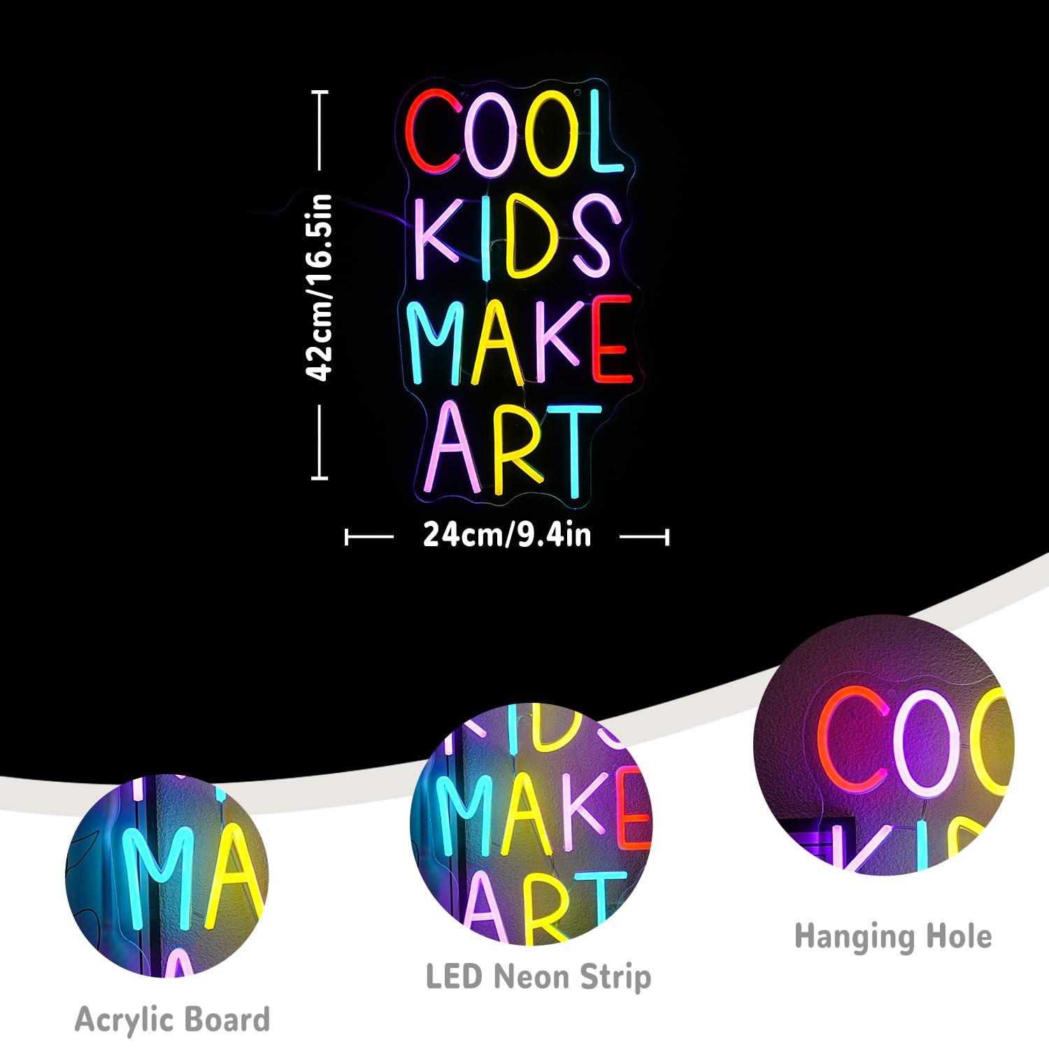 Cool Kids Make Art Neon Sign U - Nursery review and price