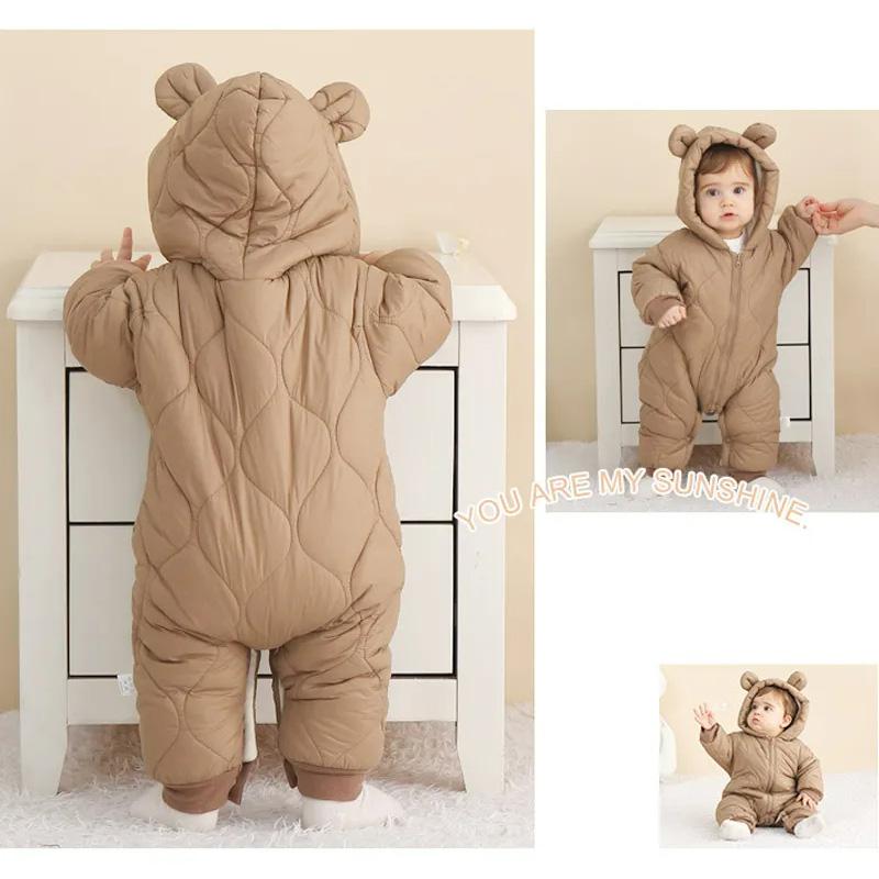 Newborn Baby Romper Winter Thi - Cotton Baby Onesies Zipper review and price